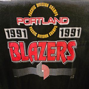 Vintage 1991 Portland blazers pacific division champs shirt